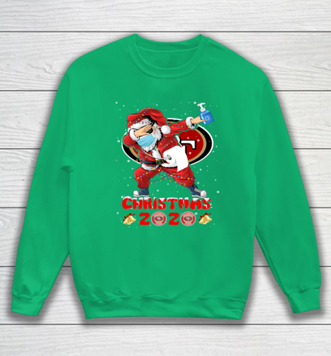 San Francisco 49ers Funny Santa Claus Dabbing Christmas 2020 NFL Sweatshirt 5