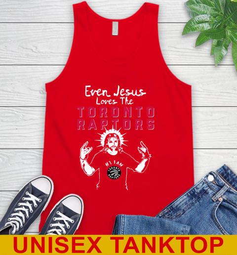 Toronto Raptors NBA Basketball Even Jesus Loves The Raptors Shirt Tank Top 5