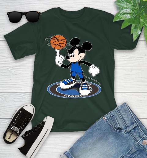 NBA Basketball Orlando Magic Cheerful Mickey Disney Shirt Youth T-Shirt 5