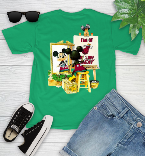 NBA Basketball Miami Heat Mickey Drawing Shirt 100