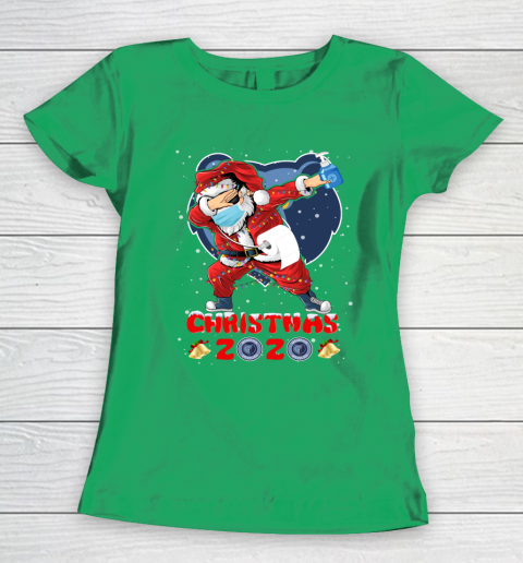 Memphis Grizzlies Funny Santa Claus Dabbing Christmas 2020 NBA Women's T-Shirt 5