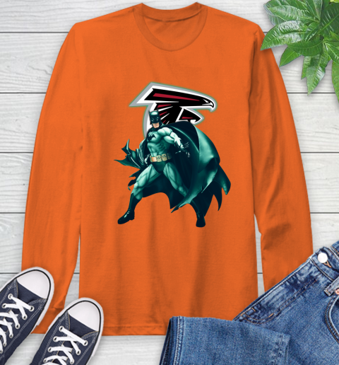 NFL Batman Football Sports Atlanta Falcons Long Sleeve T-Shirt 5
