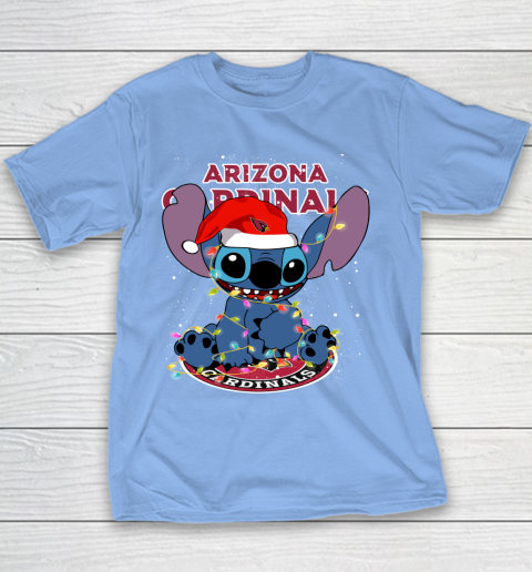 Arizona Cardinals NFL Football noel stitch Christmas Youth T-Shirt 7