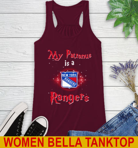 NHL Hockey Harry Potter My Patronus Is A New York Rangers Racerback Tank 2