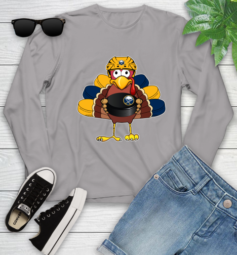 Buffalo Sabres Turkey Thanksgiving Day Youth Long Sleeve 5