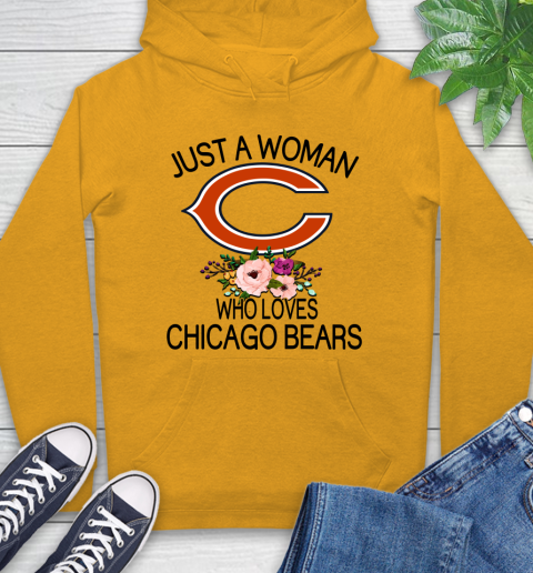 NFL Just A Woman Who Loves Chicago Bears Football Sports Hoodie 2