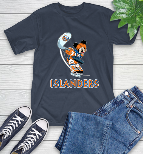 NHL Hockey New York Islanders Cheerful Mickey Mouse Shirt T-Shirt 4