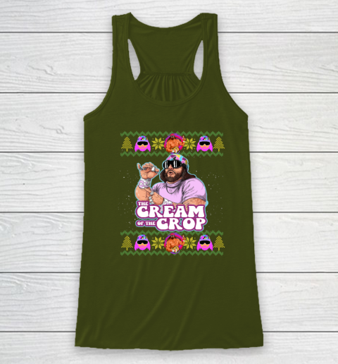 Macho The Cream of The Crop,Wrestling Ugly Christmas Racerback Tank 2