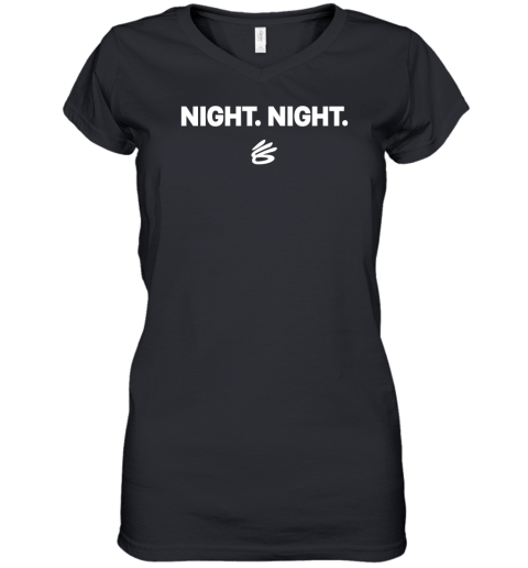 Stephen Curry SportsCenter Night Night Women's V-Neck T-Shirt