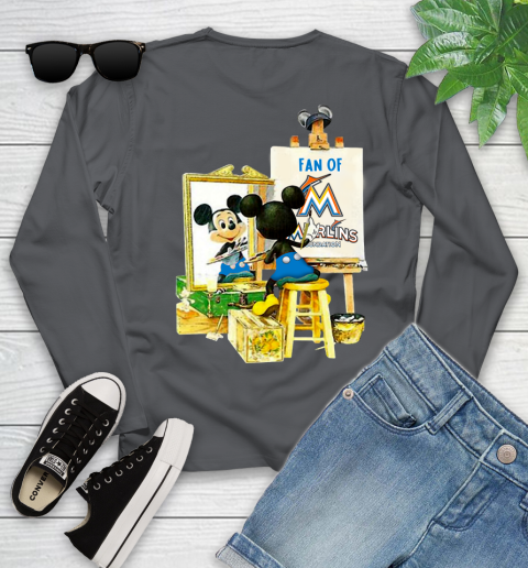 MLB Baseball Miami Marlins Mickey Drawing Shirt 120