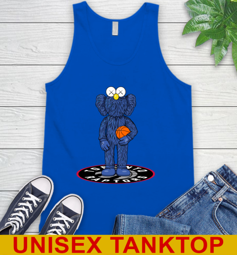 NBA Basketball Toronto Raptors Kaws Bff Blue Figure Shirt Tank Top 5