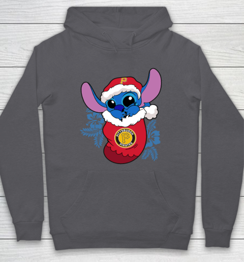 Pittsburgh Pirates Christmas Stitch In The Sock Funny Disney MLB Hoodie 7