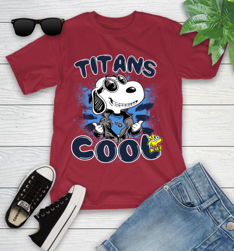 NFL Football Tennessee Titans Cool Snoopy Shirt Youth T-Shirt 12