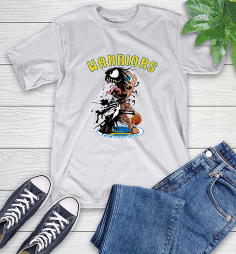 NBA Golden State Warriors Basketball Venom Groot Guardians Of The Galaxy T-Shirt 12