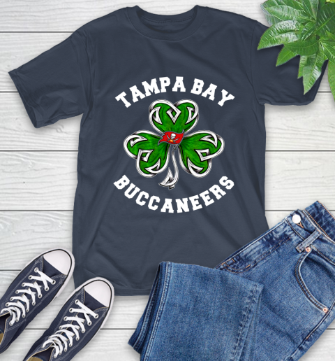 NFL Tampa Bay Buccaneers Three Leaf Clover St Patrick's Day Football Sports T-Shirt 3