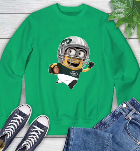 NFL New York Jets Minions Disney Football Sports Sweatshirt 6