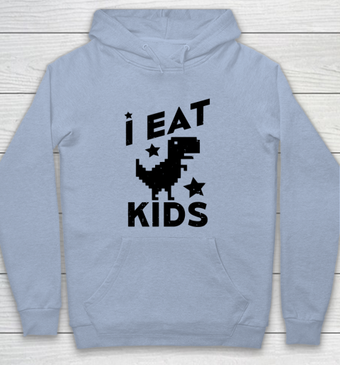 I Eat Kids No Internet Connection Dinosaur Meme Youth Hoodie Tee