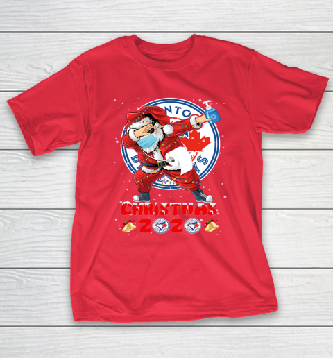 Toronto Blue Jays Funny Santa Claus Dabbing Christmas 2020 MLB T-Shirt 9