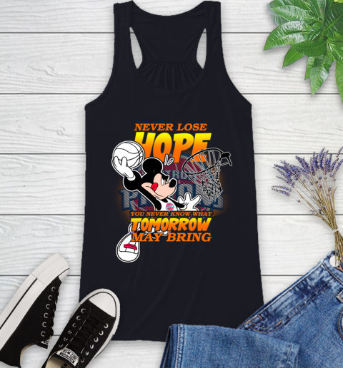 Detroit Pistons NBA Basketball Mickey Disney Never Lose Hope Racerback Tank 9