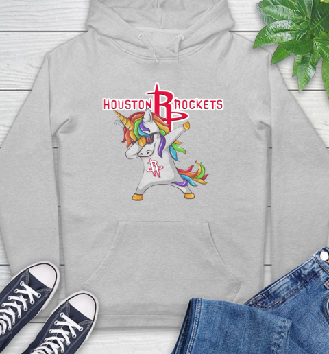 Houston Rockets NBA Basketball Funny Unicorn Dabbing Sports Hoodie 6