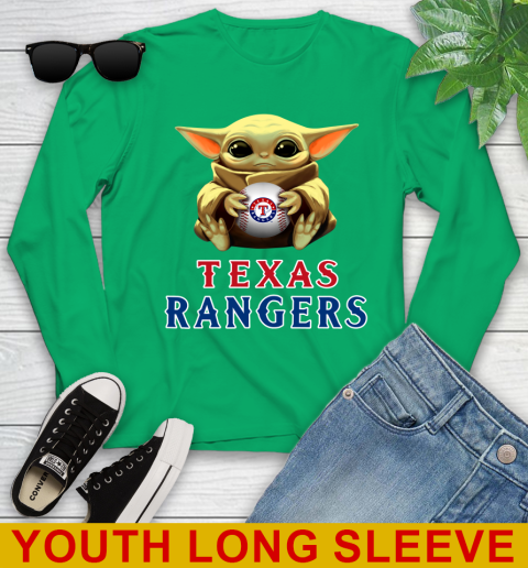 MLB Baseball Texas Rangers Star Wars Baby Yoda Shirt 128