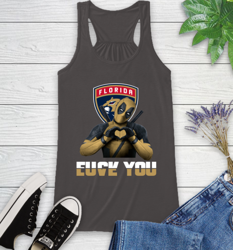 NHL Florida Panthers Deadpool Love You Fuck You Hockey Sports Racerback Tank 12 NHL Florida Panthers Deadpool Love You Fuck You Hockey Sports Racerback Tank - Image 12