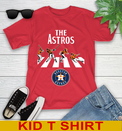 MLB Baseball Houston Astros The Beatles Rock Band Shirt Youth T-Shirt 11