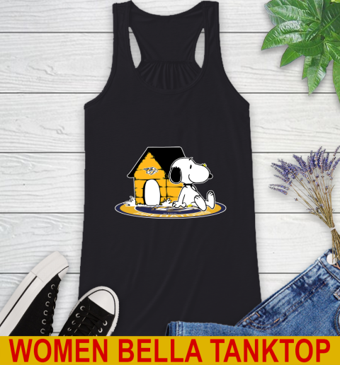NHL Hockey Nashville Predators Snoopy The Peanuts Movie Shirt Racerback Tank 2