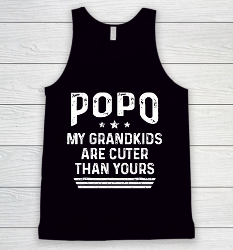 Grandpa Funny Gift Apparel  Popo Grandpa Cuter Grandfather Fathers Day Tank Top
