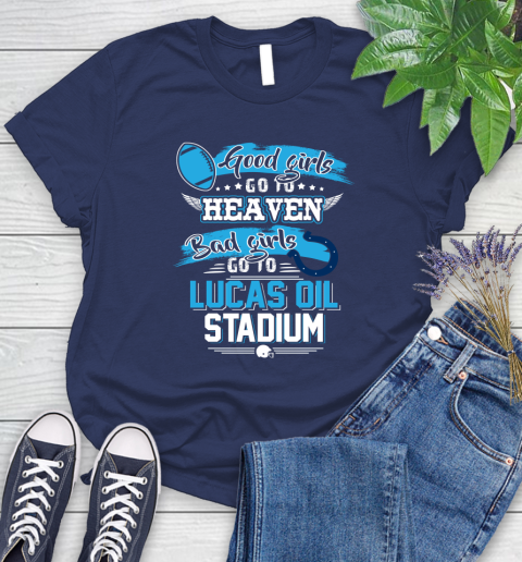 Indianapolis Colts NFL Bad Girls Go To Lucas Oil Stadium Shirt Women's T-Shirt - Image 15