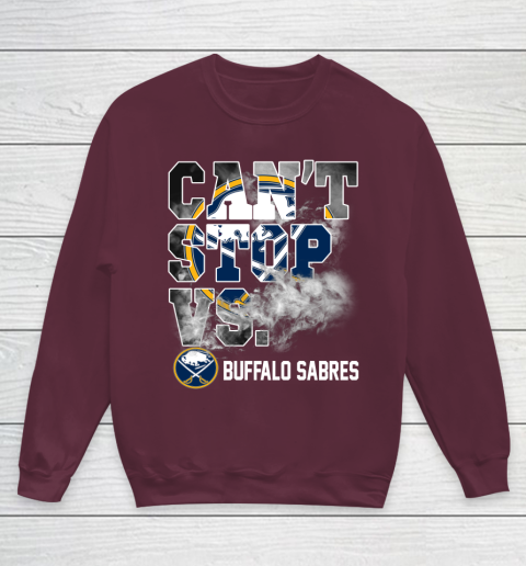 NHL Buffalo Sabres Hockey Can't Stop Vs Youth Sweatshirt 4