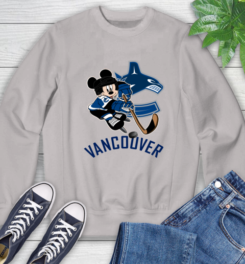 NHL Vancouver Canucks Mickey Mouse Disney Hockey T Shirt Sweatshirt 12