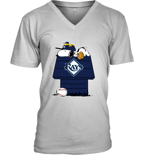 The Peanuts Characters Tampa Bay Rays Baseball Shirt