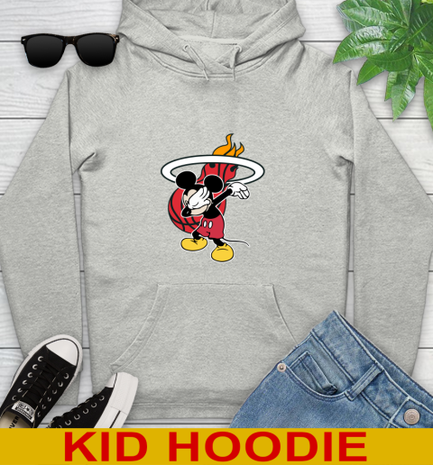 Miami Heat NBA Basketball Dabbing Mickey Disney Sports Youth Hoodie