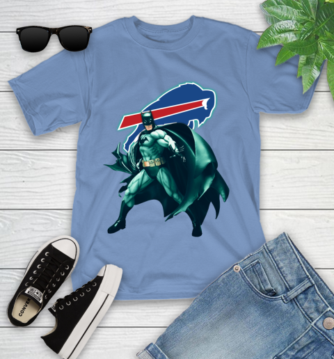 NFL Batman Football Sports Buffalo Bills Youth T-Shirt 11