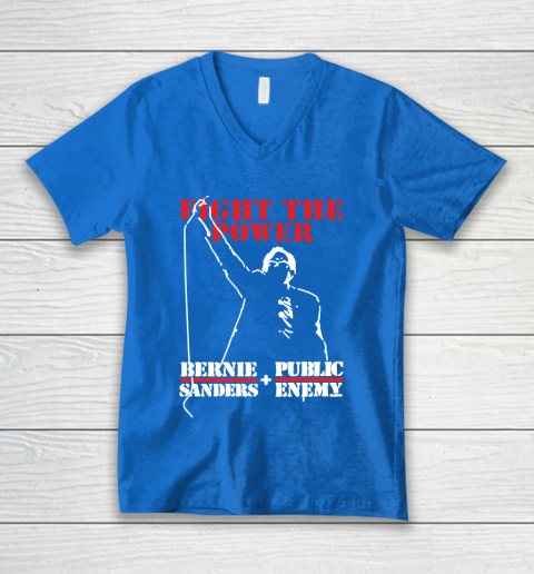 Fight The Power Bernie Sanders Public Enemy V-Neck T-Shirt 5