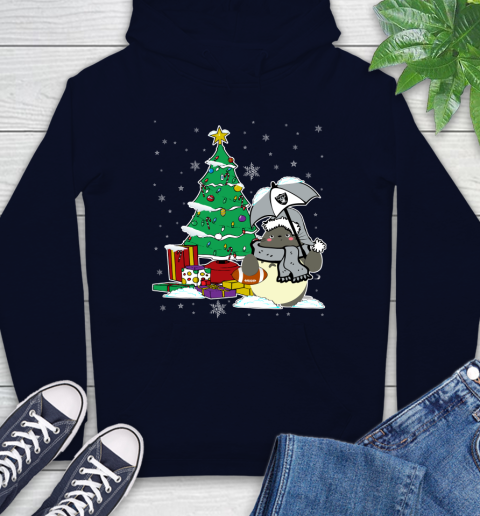 Oakland Raiders NFL Football Cute Tonari No Totoro Christmas Sports Hoodie 3
