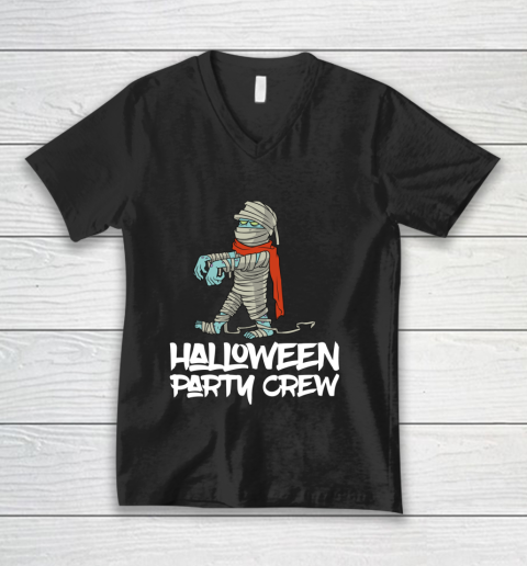 Walking Mummy Halloween Matching Costume Outfit Halloween V-Neck T-Shirt