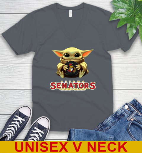 NHL Hockey Ottawa Senators Star Wars Baby Yoda Shirt 53