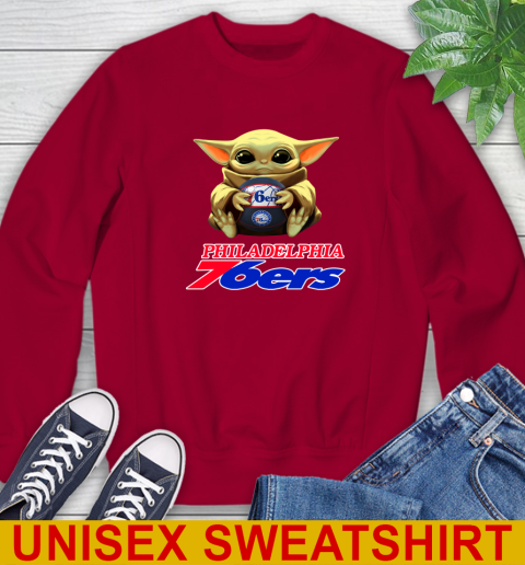 NBA Basketball Philadelphia 76ers Star Wars Baby Yoda Shirt 31