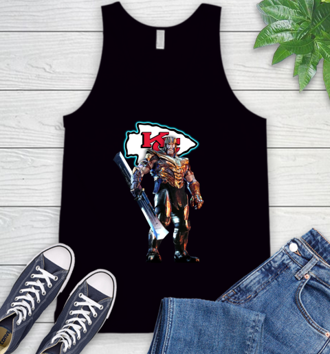 NFL Thanos Gauntlet Avengers Endgame Football Kansas City Chiefs Tank Top 2
