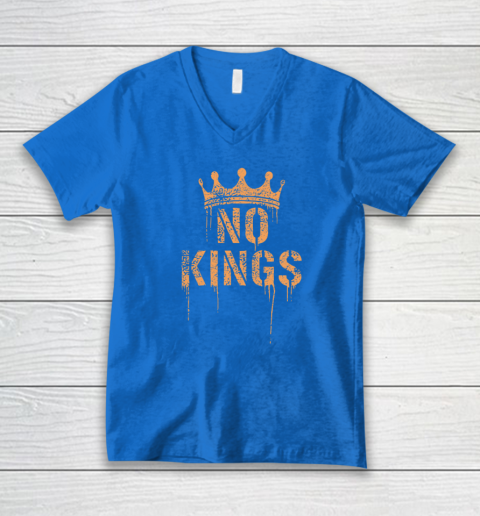 No Kings V-Neck T-Shirt 4