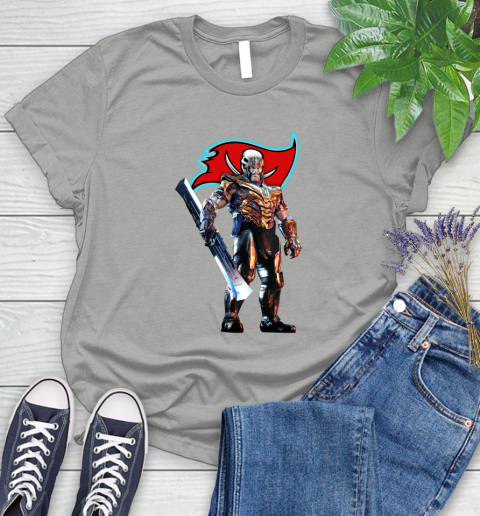 NFL Thanos Gauntlet Avengers Endgame Football Tampa Bay Buccaneers Women's T-Shirt 10