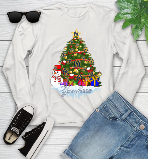 New York Yankees Merry Christmas MLB Baseball Sports Youth Long Sleeve 12