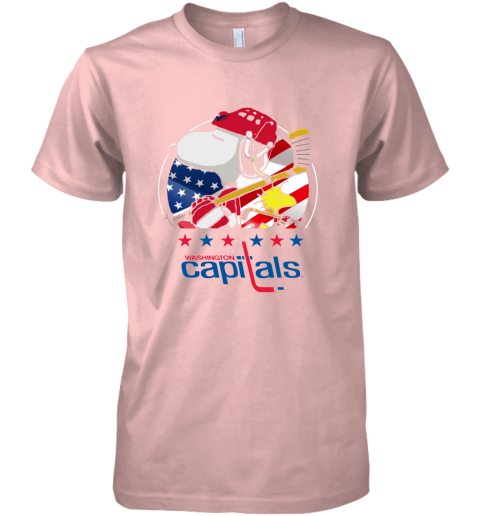 Washington Capitals Ice Hockey Snoopy And Woodstock NHL Premium Men's T-Shirt