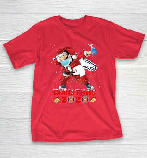 Denver Broncos Funny Santa Claus Dabbing Christmas 2020 NFL T-Shirt 9