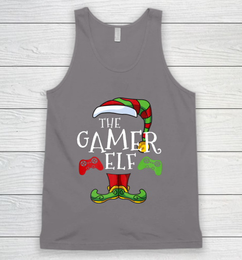 Gamer Elf Family Matching Christmas Funny Gaming Pajama Tank Top 6
