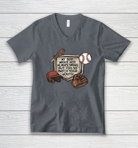 My Boy Might Not Always Swing But I Do So Watch V-Neck T-Shirt 3