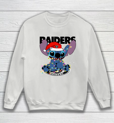 Oakland Raiders NFL Football noel stitch Christmas Sweatshirt 3