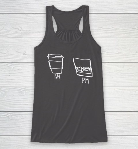 AM Coffee PM Win Racerback Tank 6